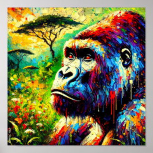 POSTER MONTAGNE GORILLA 2