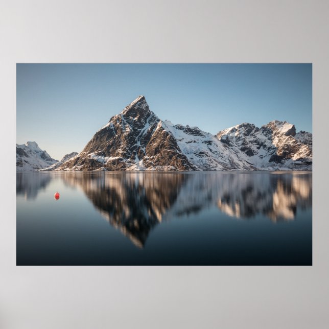 Poster Montagne Lofoten (Devant)