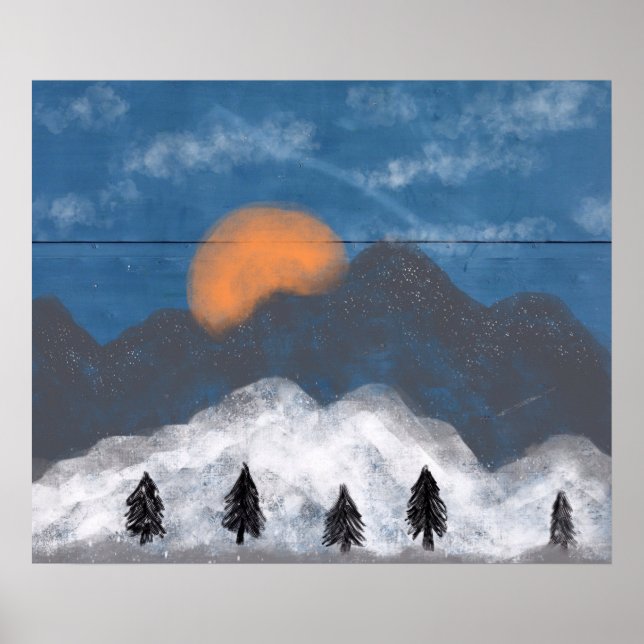 Poster Montagnes (Devant)