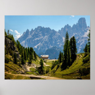 Poster Montagnes alpines, photo paysage pittoresque
