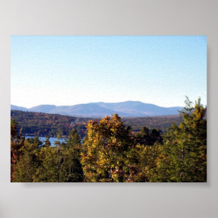 Poster Montagnes blanches du New Hampshire