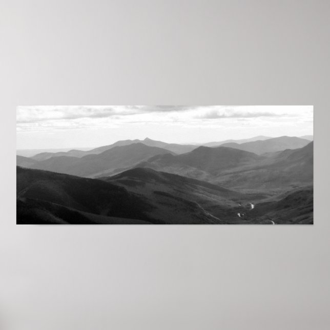 Poster Montagnes blanches, NH (Devant)