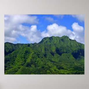 Poster Montagnes de Koolau