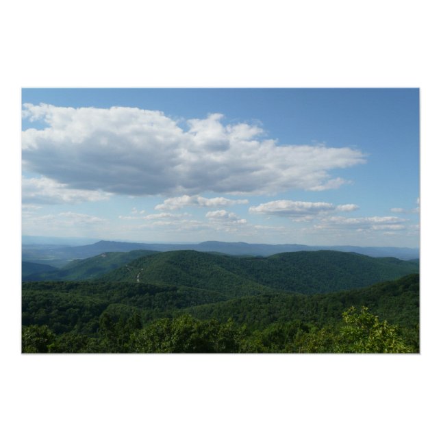 Poster Montagnes des Appalaches I Shenandoah (Devant)