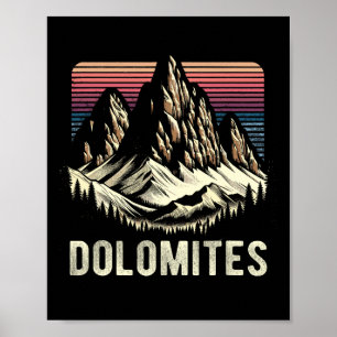 Poster Montagnes des Dolomites Alpes dolomitiques Escalad