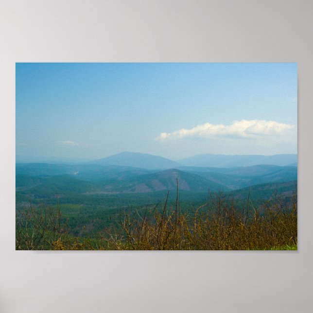 Poster Montagnes d'Ouachita, Oklahoma (Devant)