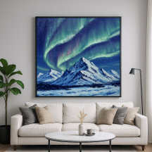 Montagnes du Nord - Art Paysager de style peint