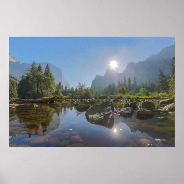 Poster Montagnes | El Capitan Yosemite Park, Californie (Devant)
