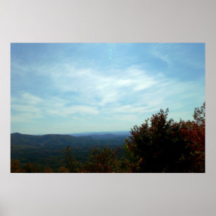 Poster Montagnes et ciel