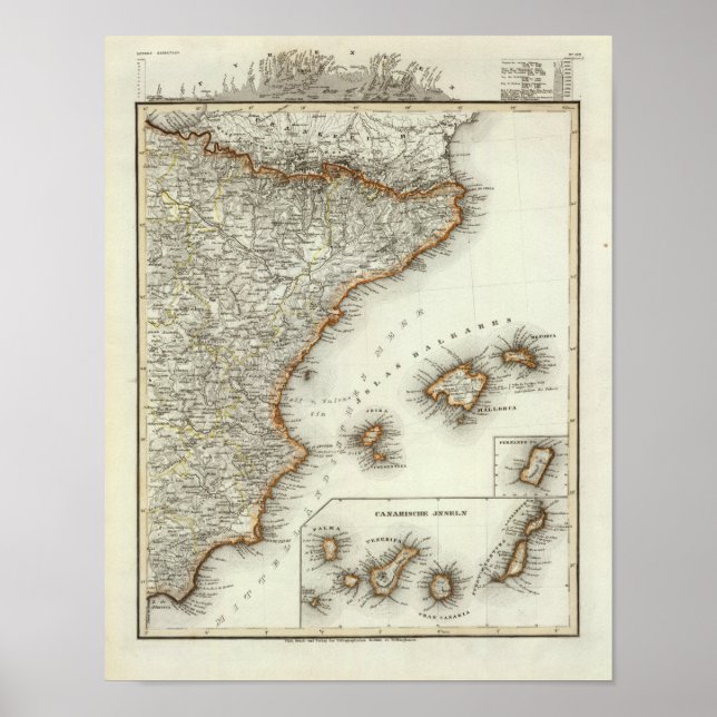 Poster Montagnes et rivières des Canaries (Devant)