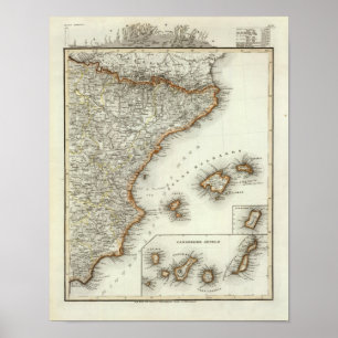 Poster Montagnes et rivières des Îles Canaries