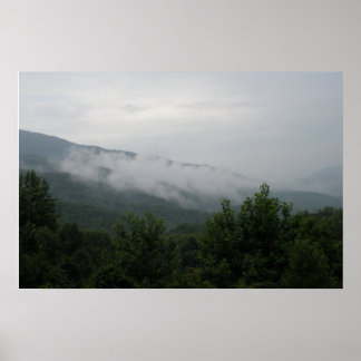 Poster Montagnes fumées