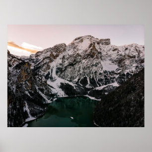 POSTER MONTAGNES NEIGÉES