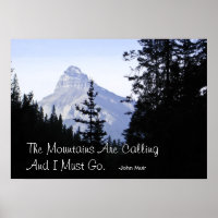 Montagnes Rocheuses canadiennes avec Citation célè