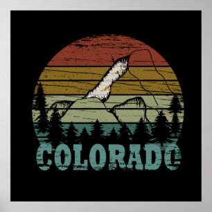 Poster Montagnes Rocheuses Colorado