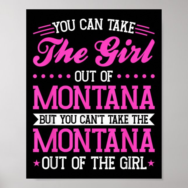 Poster Montana Girl Can't Take Out The Montana  (Devant)