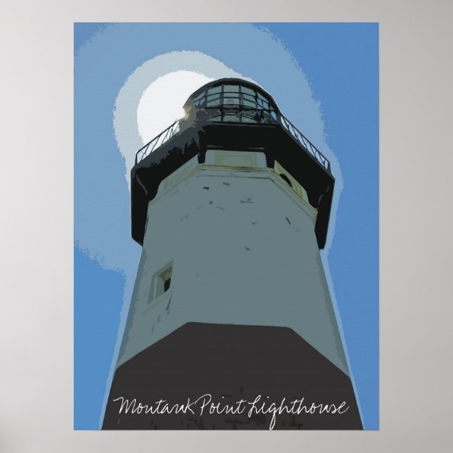 Poster Montauk point Lighthouse (Devant)