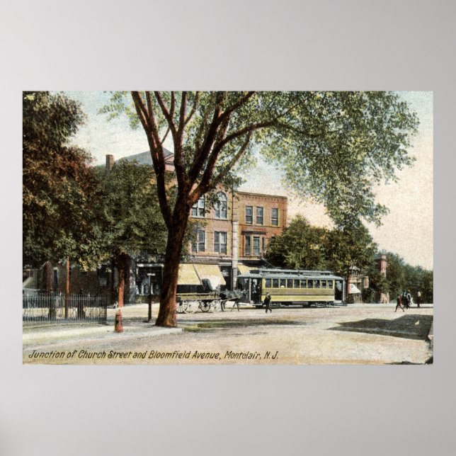 Poster Montclair NJ 1908 Vintage (Devant)