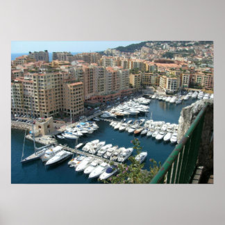 Poster Monte Carlo Monaco Marina et Condos