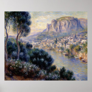 Poster Monte Carlo Vue de Roquebrune