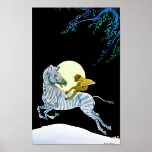 Poster Montée au clair de lune