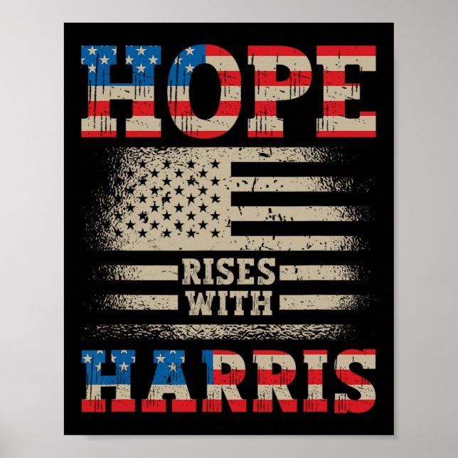 Poster Montée Avec Harris Kamala Walz Président Kamal 202 (Devant)