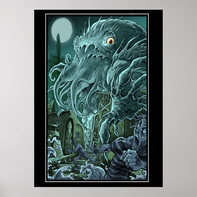 Poster Montée De Cthulhu (Devant)