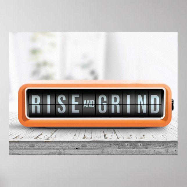 Poster Montée et Grind - Succès, Hustère, Motivationnel (Devant)