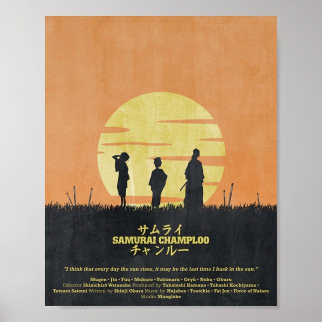 Poster Montée solaire de Samurai Champloo (Devant)