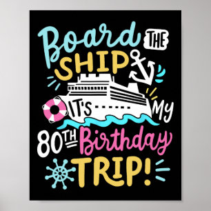 Poster Monter à bord du navire C'est mon voyage de croisi