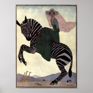 Poster Monter à Zebra