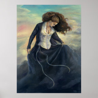 Poster Monter des nuages de tempête