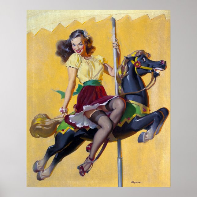 Poster Monter la broche du carrousel (Devant)