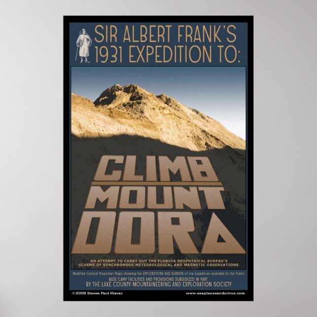 Poster Monter l'affiche du Mont Dora (Devant)