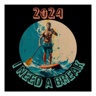 Poster Monter les vagues : Sup paddle board surf édition