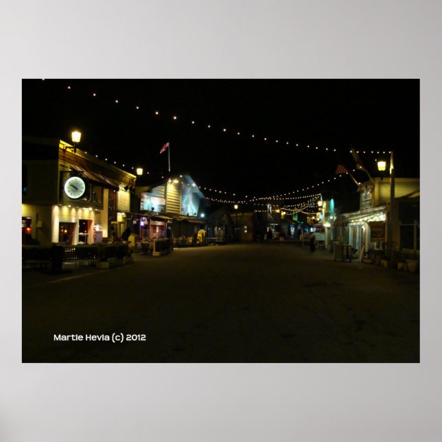Poster Monterey Fisherman's Wharf (Devant)