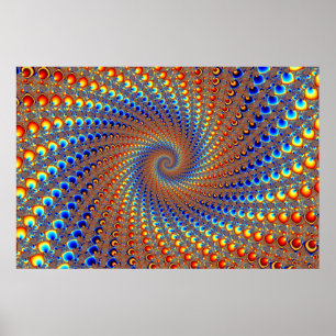 Poster Monterey Fractal Art