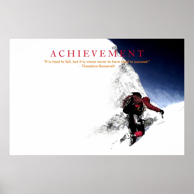 Poster Monteur de devis de motivation en haut (Devant)