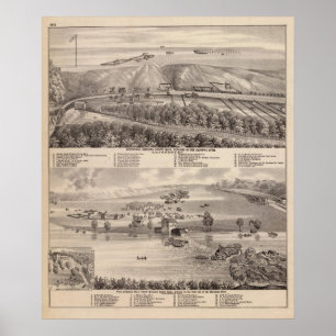 Poster Montevideo, automnes de granit, le Minnesota