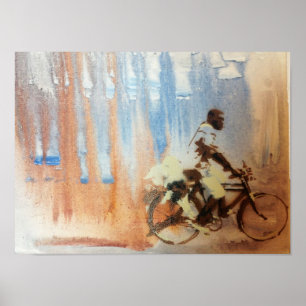 Poster Montez un vélo