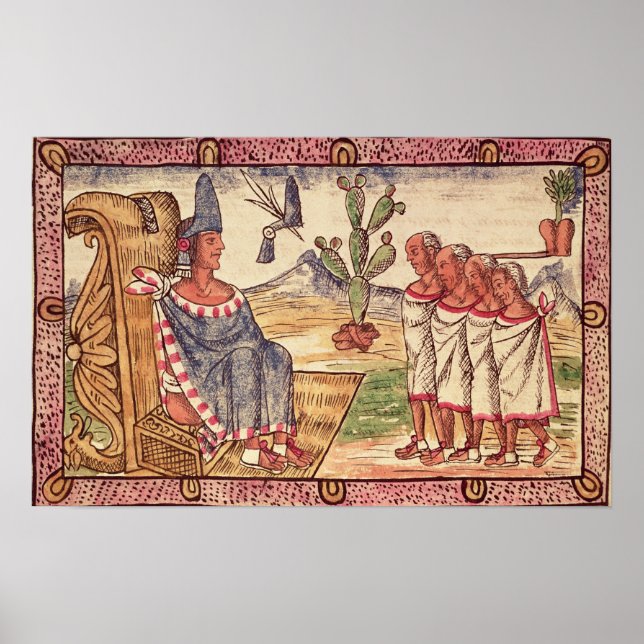 Poster Montezuma II et ses envoyés espagnols (Devant)