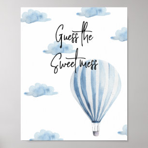 Poster Montgolfière - Devinez le doux désordre