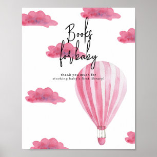 Poster Montgolfière - Livres pour bébé