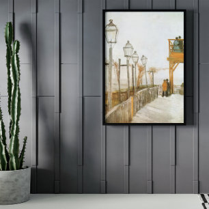 Poster Montmartre par Vincent van Gogh, Art Vintage