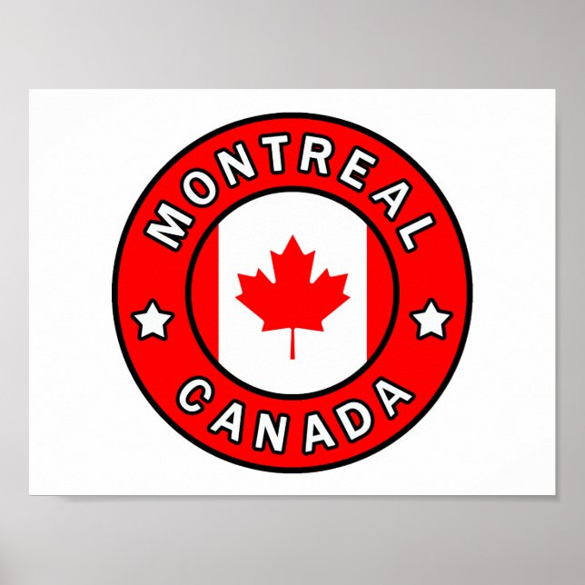 Poster Montréal Canada (Devant)