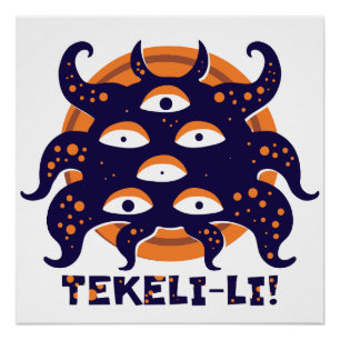 Poster Monts Shoggoth de la folie Lovecraft