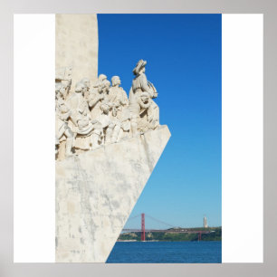 Poster Monument à la découverte de la mer à Lisbonne, Por