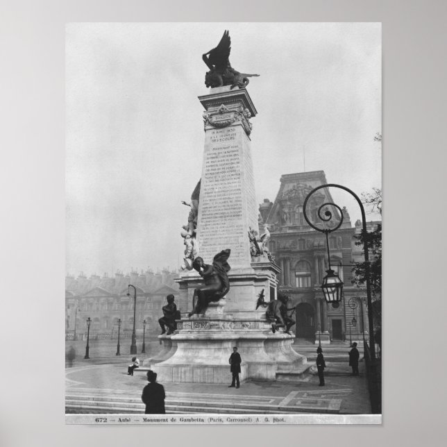 Poster Monument à Leon Gambetta (Devant)
