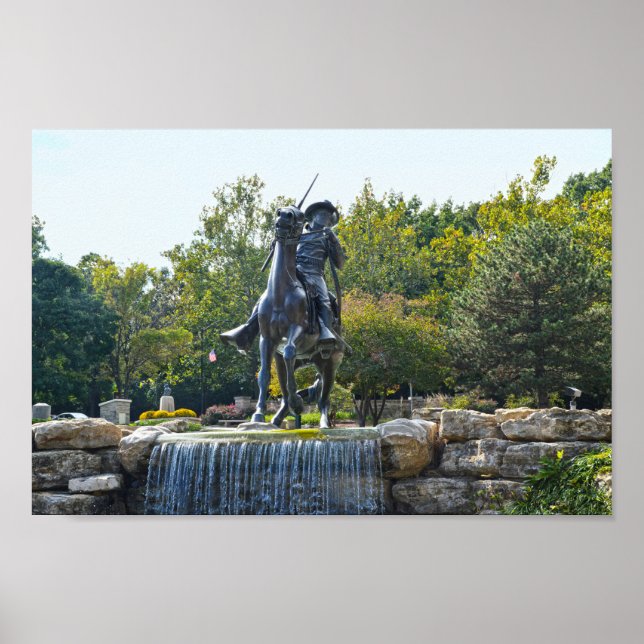 Poster Monument au soldat Buffalo, Fort Leavenworth, Kans (Devant)
