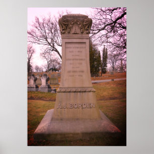 Poster Monument Borden, Fall River, MA - A.J. Borden